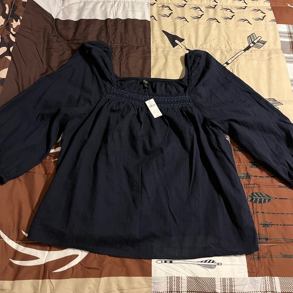 NWT BANANA REPUBLIC 3/4 SLEEVE SHIRT SIZE L